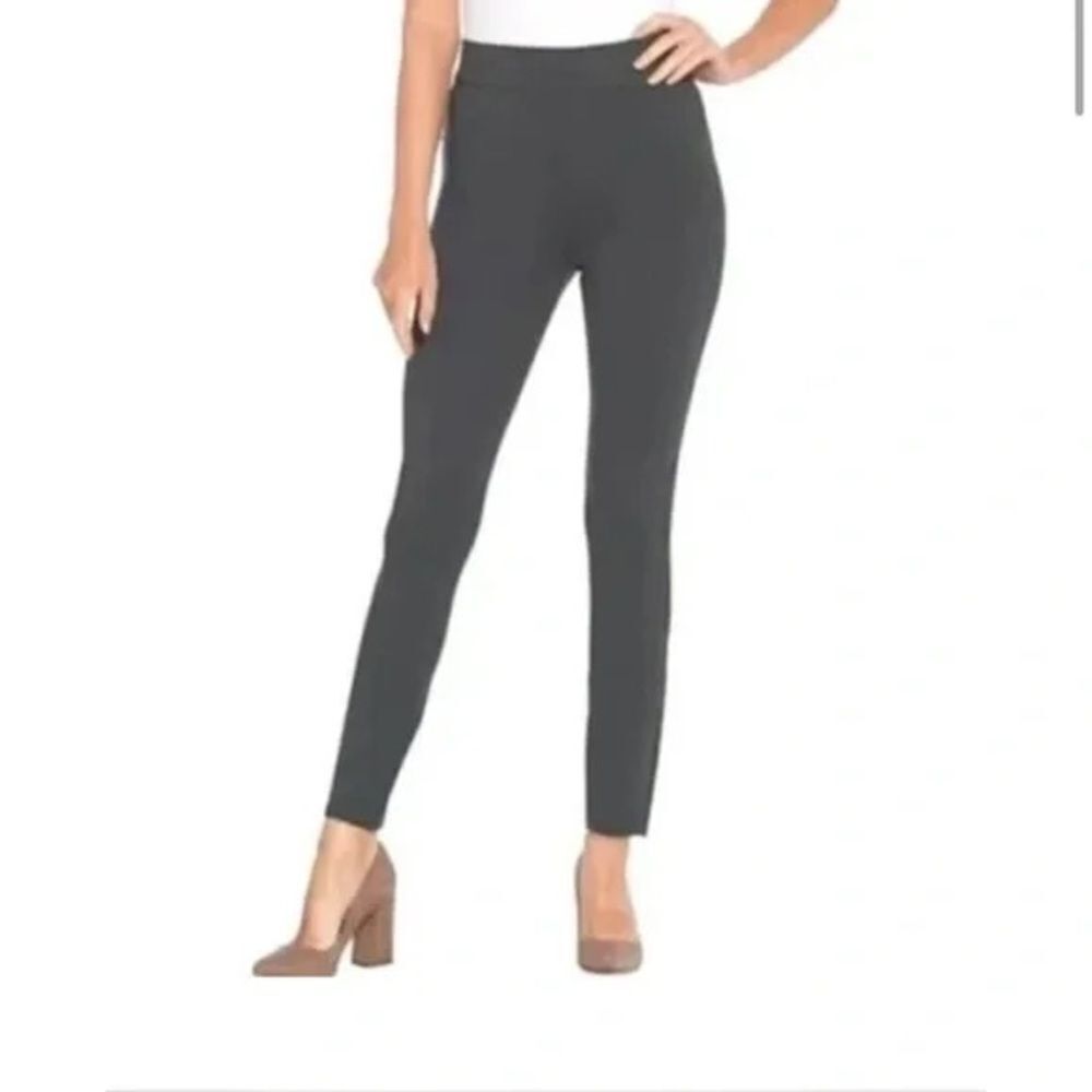SPANX‎ Gray High-Waisted Leggings Sz L Pull-On